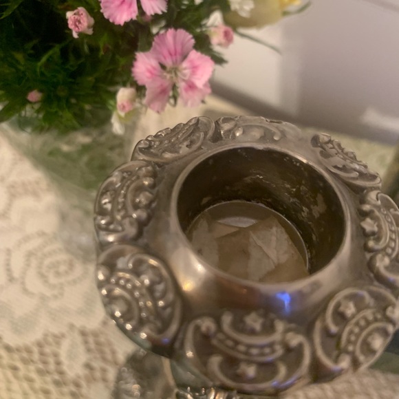 Pair godinger silver candleholders. These are heavy - Picture 4 of 4